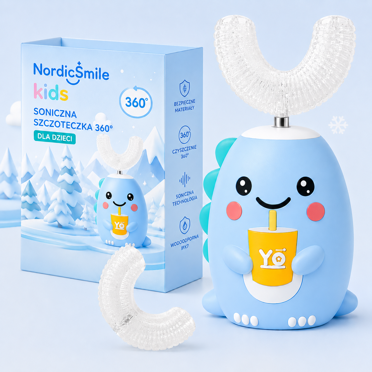 NordicSmile Kids Brush™ – szczoteczka soniczna 360° dla dzieci