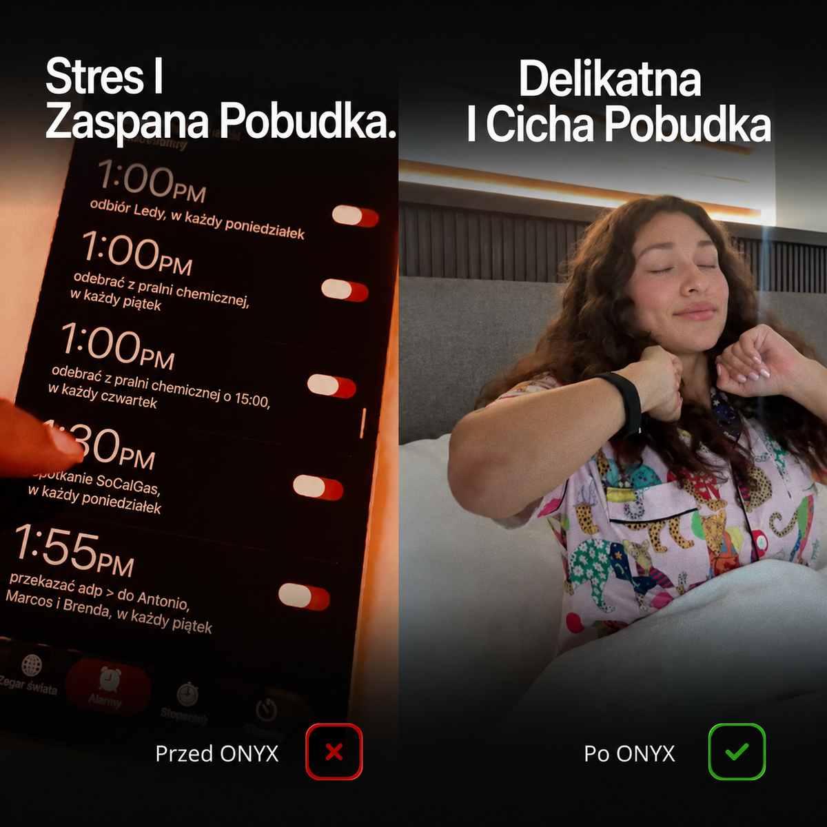ONYX™ Budzik Wibracyjny