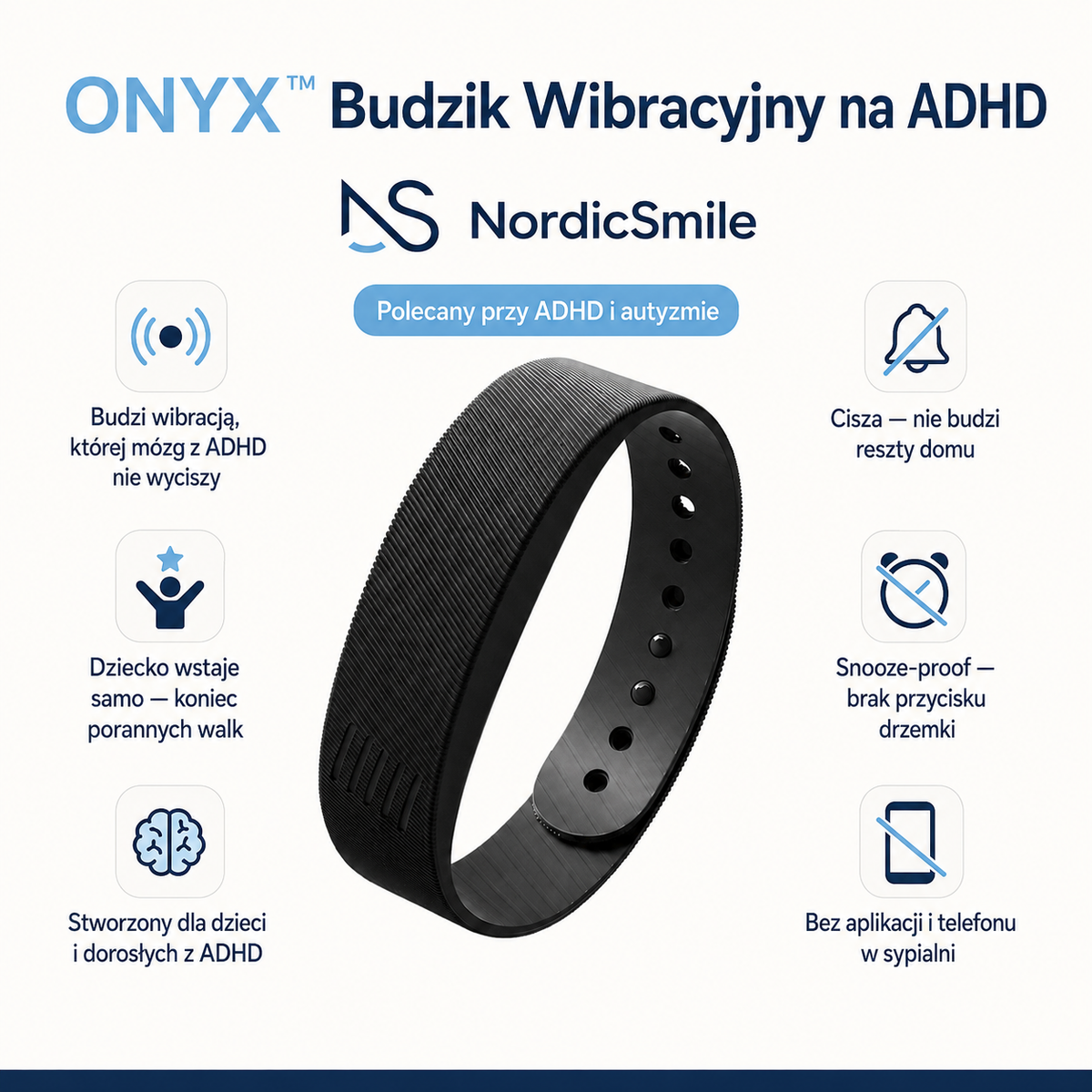ONYX™ Budzik Wibracyjny na ADHD
