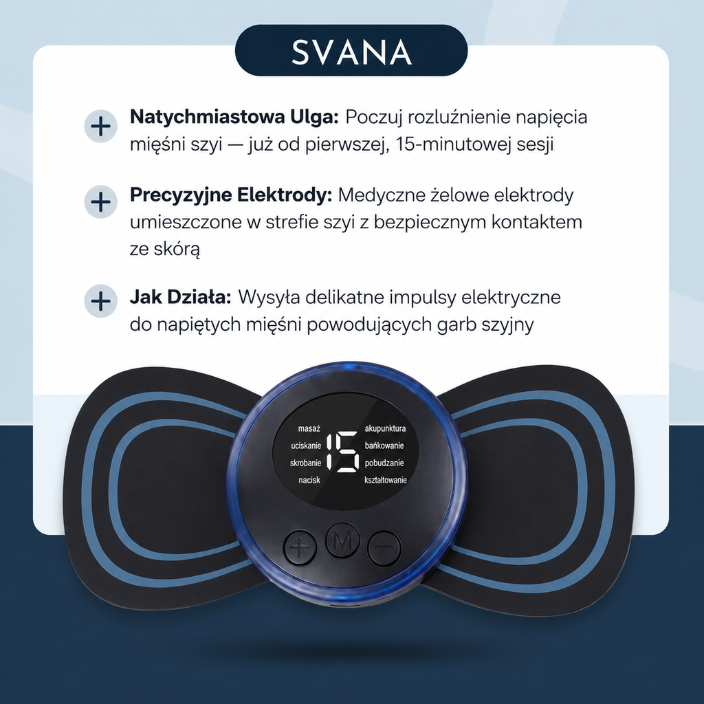 Svana™ Puls – masażer EMS na "wdowi garb" i napięty kark