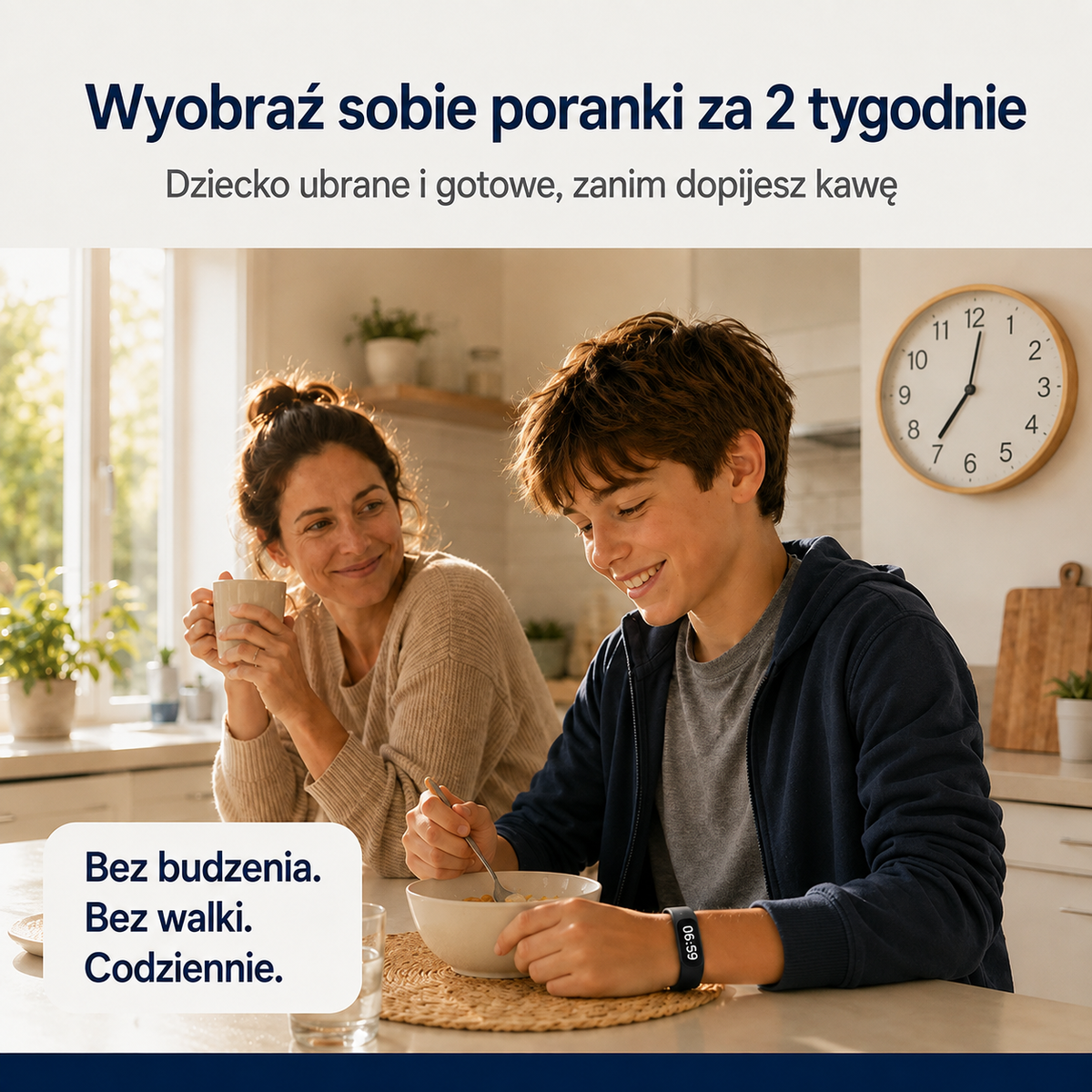 ONYX™ Budzik Wibracyjny dla osób, które przesypiają każdy alarm
